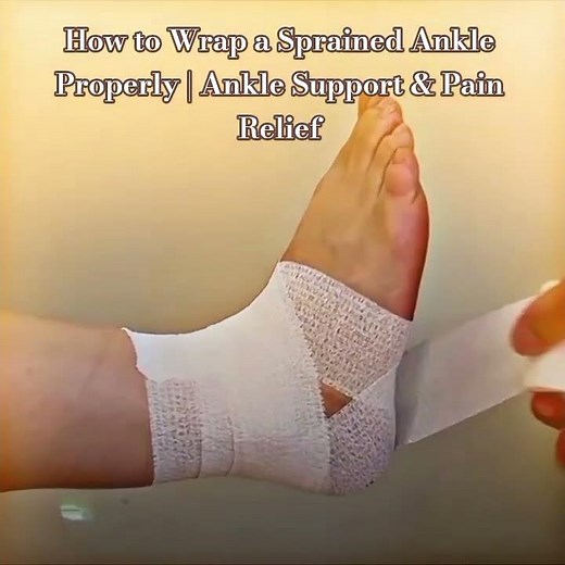 How to Wrap a Sprained Ankle Properly | Ankle Support & Pain Relief