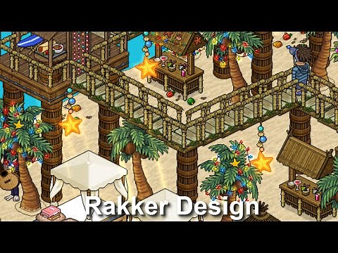 How to BUILD a Habbo Tiki Beach!!
