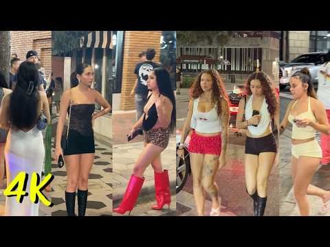 🔥 Orlando Florida USA Vibrant Nightlife – Downtown Orlando At Night | FULL 1HR Walking Tour