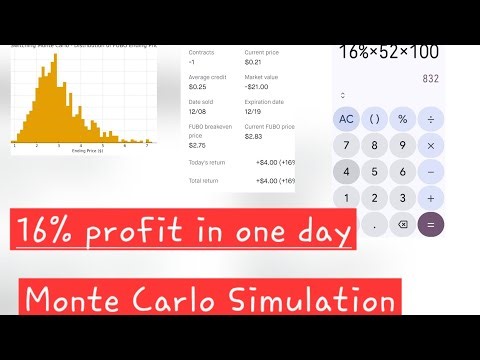 Monte Carlos & Markov Chain Thoughts! - 16% Return In 1 Day!