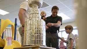 179K views · 5.6K reactions | Ann Arbor native Ian Cole of the Pittsburgh Penguins only has one day with the Stanley Cup. In that short 24 hours, he decided to bring it to Mott for all our Little Victors to see and touch. Hail Ian and all our little hockey fans. | C.S. Mott Children's Hospital | Facebook