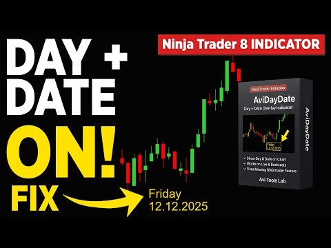 Day + Date On Your NinjaTrader Chart! (Must-Have Indicator)