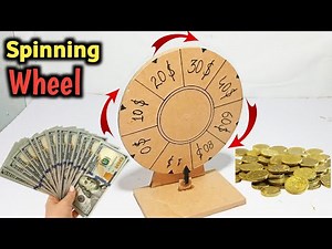 DIY Cardboard Spinning Wheel | How to Make Money Wheel Game | Easy DIY Craft