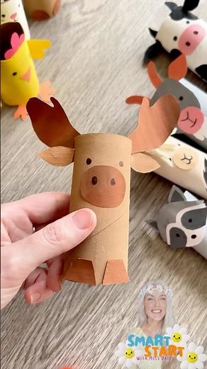 Toilet Paper Roll Moose Craft | Easy DIY Forest Animal Craft for Kids