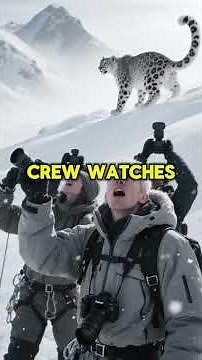 Snow Leopard’s Impossible Cliff Jump 🐆❄️