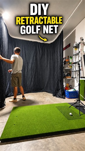 How to Build a Retractable Golf Net for Your Garage