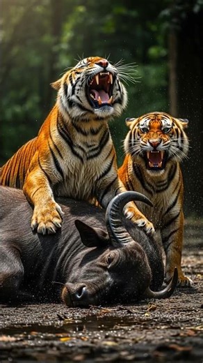 Two Majestic Tiger Vs ( Gorilla, Buffalo, Bison, Cow & More ) || Who Can Survive 🔥💀 || Who Win..??🤔🥵