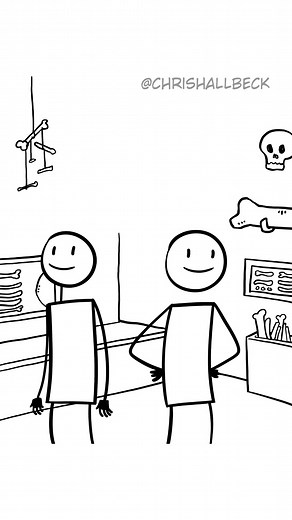 142K views · 8.6K reactions | It’s a good joke for the right audience. #funnyvideos #funnymemes #bones #animatedshort #storytimeanimated #collection #collector #bonecollector | Chris Hallbeck | Facebook