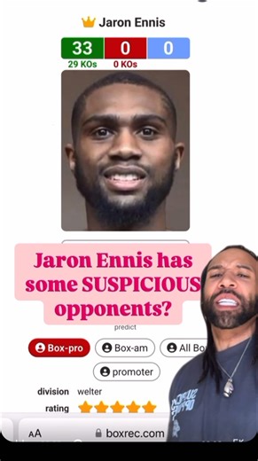 Mr. Suspicious | Jaron “Boots” Ennis has some SUSPICIOUS opponents? @jaronennis APRIL 12th he returns to the RING to unify the titles. #boxing #boxer... | Instagram