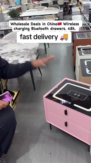 Luxury Wireless Charging Bedside Drawer