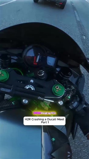 Part 1 | H2R Crashing a Ducati Meet #motorcycle #biker #police #motovlog #girl