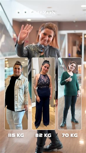 Proud of you “Ayten”! 🌟💪🏻 An incredible transformation for our special client after her gastric sleeve surgery! She has officially reached her ideal weight and shared this amazing review with us 📉✨ Thank you for choosing Amazon Clinic and for your commitment to the instructions to achieve the best results 🙌💜 #weightloss #gastricsleeve #beforeandafter #fyp #amazonclinic | Amazon Clinic - أمازون كلينك