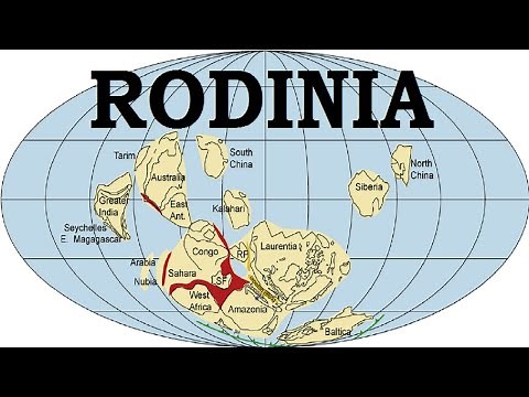 Rodinia supercontinent formed 1.2 billion years ago North American tectonic plates Pangaea Laurentia