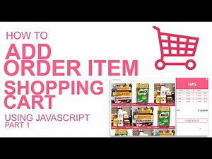 PHP Project: Point of Sale System - Add Order Item To Shopping Cart using JavaScript Tutorial Part 1