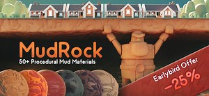 Mudrock: 50  Procedural Mud Materials [$]