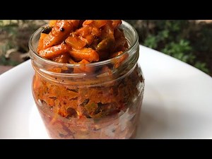 How to make papaya pickle/Raw papaya pickle recipe/papaya Achar