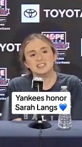 On the anniversary of Lou Gehrig’s “Luckiest Man” speech, Sarah Langs spoke to the media to help raise awareness for ALS research. While she was on the podium, Gerrit Cole surprised her by inviting her parents to throw out the first pitch on Tuesday. New York Yankees | (via YES Network) | ESPN