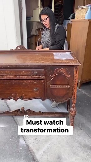 Must watch transformation #furniture #furniturestore #furnituredesign #furnitureflip #furnituresale #vintagefurniture #woodworking #sideboard | jcvintagefurniture