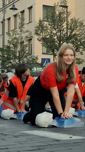 2.8K views · 4.1K reactions | Did you know that immediate CPR can double or even triple a person’s chance of survival after cardiac arrest? The Lithuanian Red Cross organized a flash mob to remind everyone of the life-saving power of CPR! In an emergency, every second counts | International Federation of Red Cross and Red Crescent Societies | Facebook