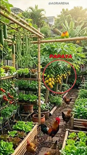 She Grows 90% Of Her Food Here! 🥦 🥕 🍅 🥬 🌽 🥒 🫑 🧅 🧄 🥔 🍆 #gardening #food