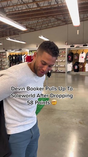 Devin Booker Pulls Up to Soleworld After Scoring 58 Points