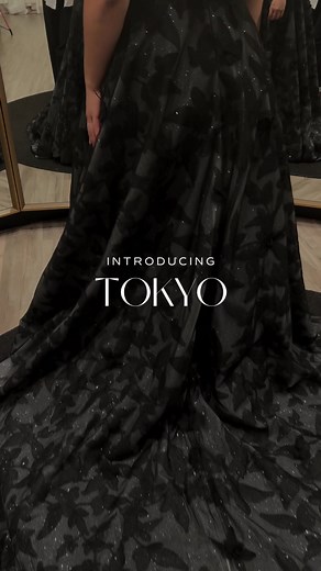 Unveiling our Tokyo Gown, a masterpiece crafted from layers of lace, glitter tulle, and organza. Tokyo stands as the epitome of statement fashion in its audacious black color scheme. #jessicacouturebride #NZbride #blackweddingdress