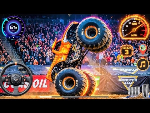 4x4 Monster Truck Derby stunt - Final Battle & Truck Demolition || Monster truck Fight and win