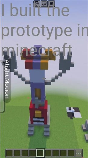 I built the prototype in minecraft #minecraft #prototype #poppyplaytime