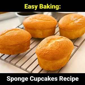 453K views · 12K reactions | Here's how you make the perfect sponge cupcakes ☁️ Ingredients : 5 eggs - grade A 150g (2/3 cup) caster sugar 190g (1 1/2 cups) plain flour 1 tsp baking powder 1/4 tsp salt 50ml corn oil 50ml milk Video credit: Kathrine Kwa Baking Tutorial - 烘焙教学 | Bangkok Foodie | Facebook
