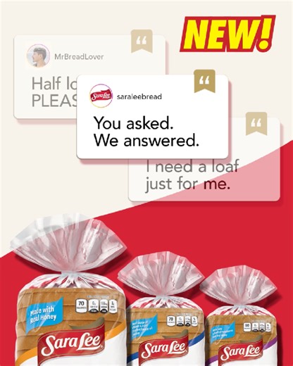 1.7K views · 22 reactions | This school year, even lunch has multiple choice options with Sara Lee Half Loaves—the answer to more flavor with less waste. | Sara Lee Bread | Facebook