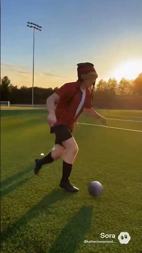 there playing soccer