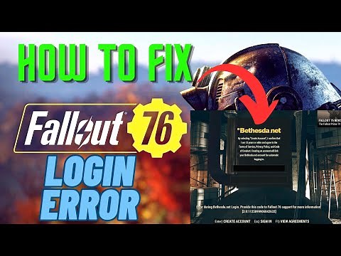 Fix Fallout 76 “Error During Bethesda.Net Login” Create Account On GamePass/Steam