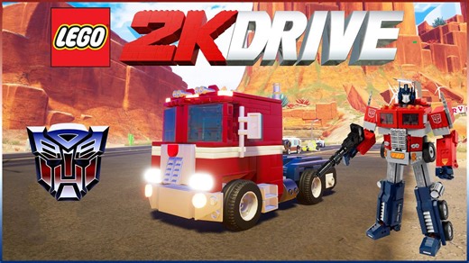 Lego 2K Drive Optimus Prime gameplay