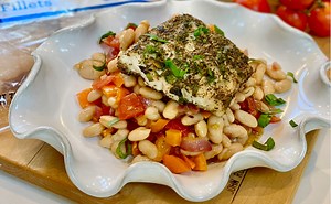 Recipe: Provencal Style Cod with Cannellini Beans and Tomato - Jennifer Bushman