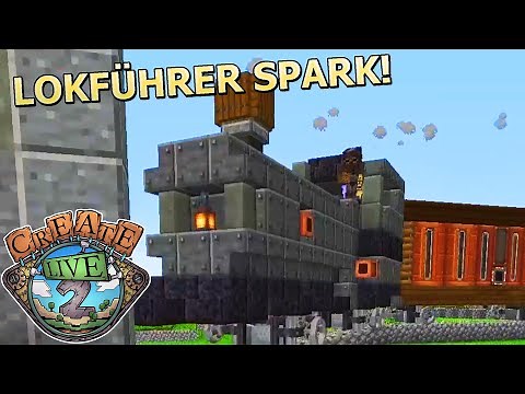 Train 100% finished! It worked! Locomotive built & more! - Minecraft Create Live 2 #15