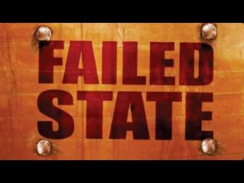 A failed state🌎🛣️🗺️🔮🛂👋a nation in which the government has lost political authority and control🤓🌋