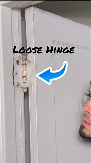 Brad Royce | Helpful tip for getting your door hinges tight again. #tips #tutorial #diy #homeimprovement | Instagram