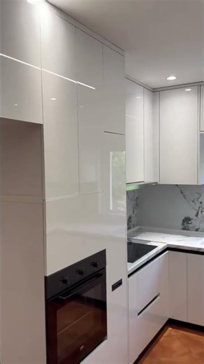 ✨ U-Shaped Modular Kitchen Design | Luxury White Kitchen for Modern Indian Homes | Reedify Modulars