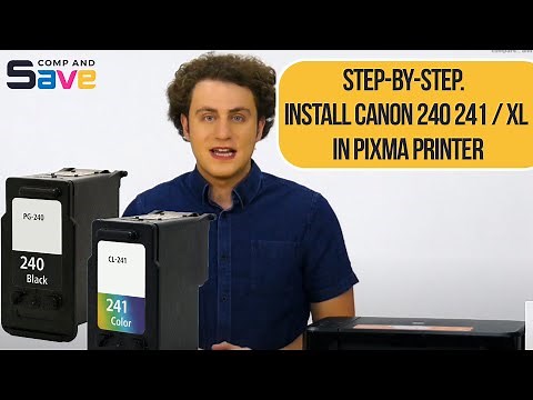 Canon PIXMA MG3620 Printer Ink Cartridges Installation - Canon 240 241 / XL