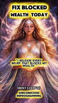Fix Your Wealth Block | Subconscious Reprogramming Today #sleepmusic #reprogramsubconscious