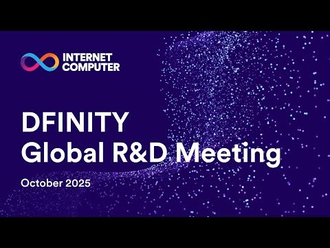 Global R&D October 2025 - ICP CLI Preview, Motoko 1.0, Canister Migration, Chain Fusion + SQLite