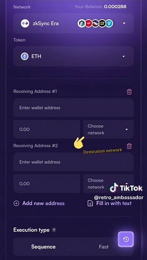 Retro Bridge Advanced Mode Helps you send tokens from one wallet to as many as you need without interaction between each other. Smt cooking... #Retro_Bridge #Multichain #crypto