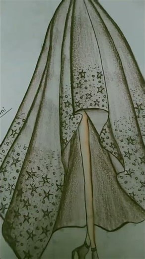 A fancy Long dress 💫#shortsfeed #shortvideo #dressdesign #fashiondesign #yt #fashionart