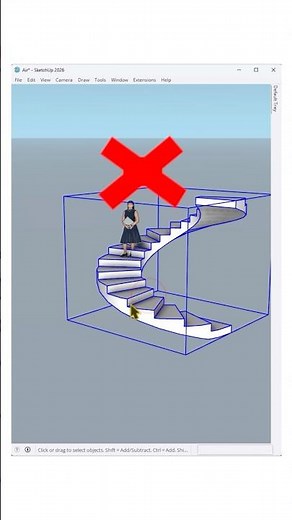 Curved staircase design modeled in SketchUp and rendered with SUAPP AI ✨ #nicetower #sketchup #ai