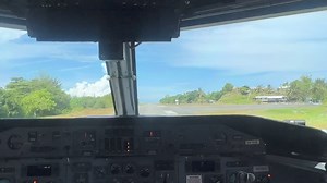 47K views · 771 reactions | Join us from the cockpit as we tour over the beautiful lagoons and islands of the Western Province. Stunning aerial views and a perfect landing at Gizo, Nusatupe Airport. #aerialviews #Dash8 #WesternProvince #airlinebloiumi | Solomon Airlines | Facebook