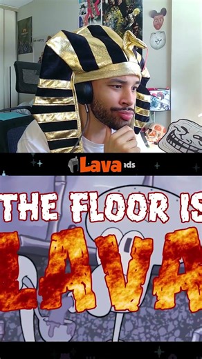 Bro did "The Floor Is Lava!" 💀