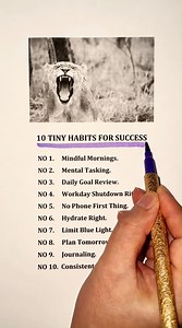 10 TINY HABITS FOR SUCCESS #success #mindset #habits | Dream To Success