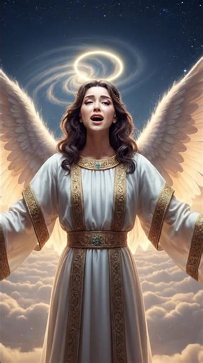 angel crying while worshiping