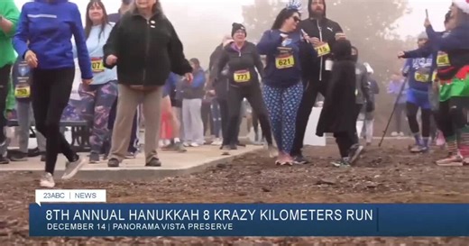 Eighth annual Hanukkah 8K run at the Panorama Vista Preserve this weekend