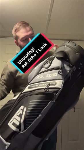 Unboxing! Take a look at this beautiful 14 way locking golf bag from ask echo. Keep your clubs rattle free all season long! #askecho #askechogolf #askechotlock #tlock #golfbag